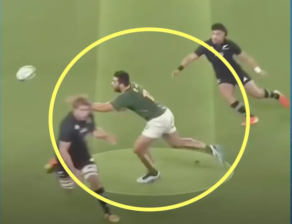 What is a rugby knock on?